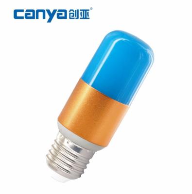 China Residential professional manufacturer T35 color column led bulb color bulb colored me shape led bulb for sale