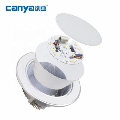 China Modern Assembly SKD LED Down Lights Aluminum Housing Unassembled Part Downlight for sale