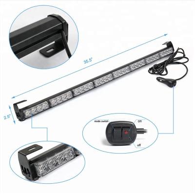 China PC Lens 32LED Car Emergency Traffic Advisor Flash Strobe Warning Light Bar for sale