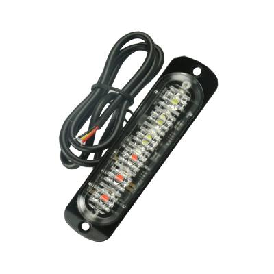 China 12/24V Strobe Light Slim Warning, 6 LED*3W IP67 Motion Sensor Outdoor Strobe Light Bar 28*96mm for sale