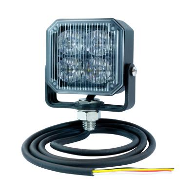 China Square Post Mount LED Strobe Light , 12V-24V Four LED 3W / 5W LED For Motorcycle Light 74*74*32mm for sale