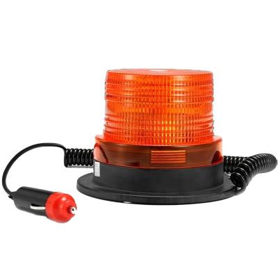 China small flat top dome beacon led amber strobe lights for towing RED BLUE 130mm W x 95mm H for sale