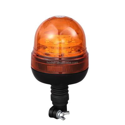 China PC Lens+ABS+Aluminum Amber Yellow Rotating Beacon Light With 5 Bracket, 12/24V LED Strobe Beacon For Truck Trailer Tractor for sale