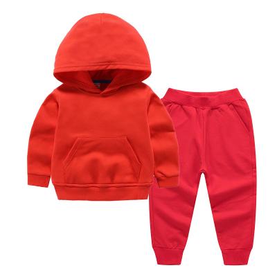 China Factory direct wholesale custom made high quality comfort cotton baby kids children clothes tracksuit sets girl for sale