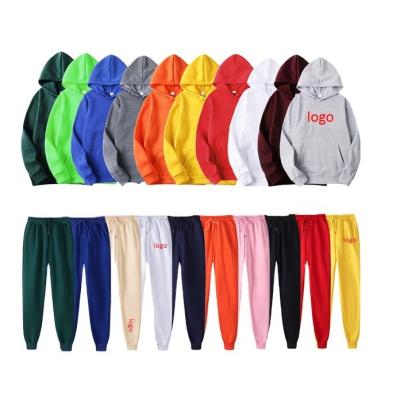 China Pure Color Tracksuit Breathable Custom Hot Selling Sports Training Sports Wear Suit Fitness Sets Two-Piece Hoodie for sale