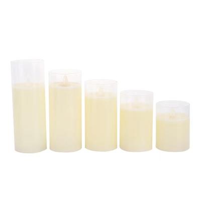 China Wholesale Birthdays Christmas Gift Scented Flameless Movable Wick Led Candle Led Light Imitated Electronic Candle for sale