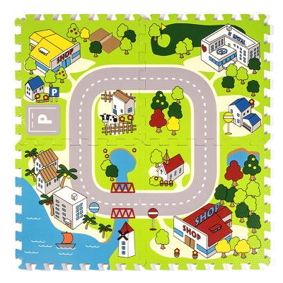 China Educational Hopscotch Play Mat Toy Eva Baby Play Mat Waterproof for sale