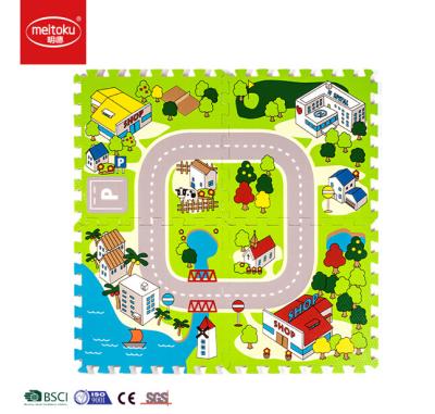 China 2018 non-toxic the hot design small town road mat, Wal-market choice, children play mats for sale