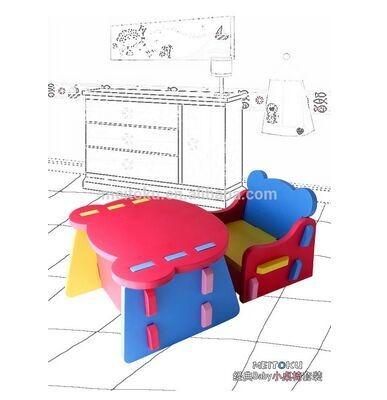 China Eco-friendly Chair And Table Kids Fun Set Blocks Eva Sets For Eva Joying for sale