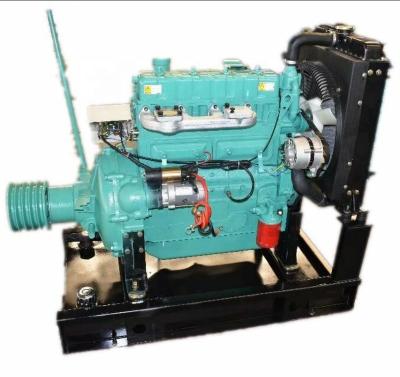 China Water cooled Weifang Ricardo 40kw/54.4Hp ZH4100P 2000rmp fixed power diesel engine with belt pulley for sale for sale