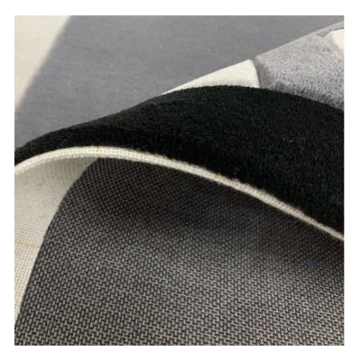 China High Quality Custom Tufted Home Carpet Manufacturer H Logo Hand Gray Wool Carpet Blanket From China for sale