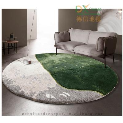 China Home Handmade Carpet Living Room Rugs Bedroom Wool And Bamboo Silk Blanket And for sale