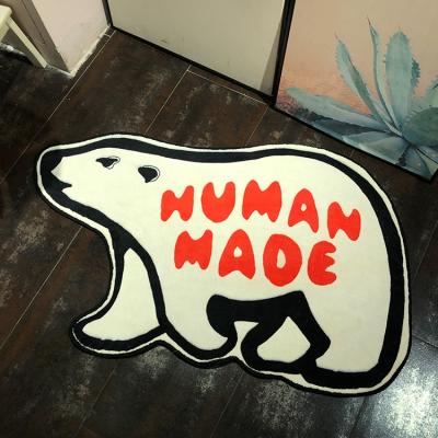 China Modern High Quality Hand Embellished Custom Logo Design Cover Door Mat for sale