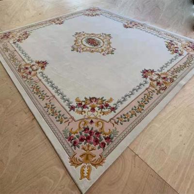 China High Quality Reversible Wall To Wall China De Xin Rug Hand Made Blanket Hotel Lobby Carpet Wool Low Price Wholesale for sale