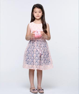 China Cute Girl's sleeveless lace children clothes girl cute dresses frocks for sale