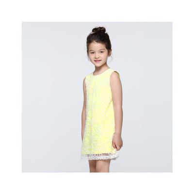 China New Style Cute Summer Double Layer Girls Kids Colorful Dresses 6 to 14 Years Old for sale