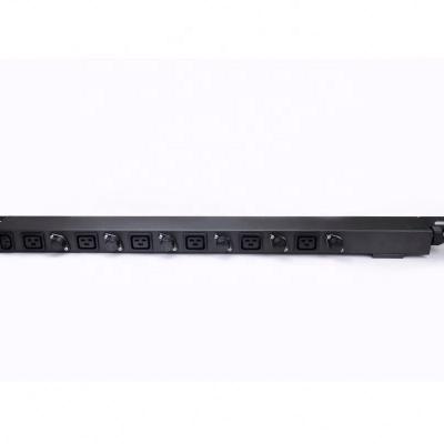 China Professional IEC C19 Data Cente Manufacturing Promotion Price Rack Mount PDU 19 Inch C19 With Overload Switch for sale