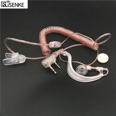 China RISENKE G clip plastic visual clear transparent form ear hook walkie talkie earpiece headphone headset earpiece for sale