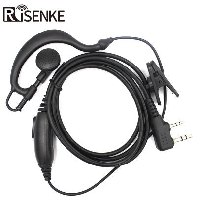 China Clear sound RISENKE EH9 walkie-talkie acoustic fm earphone security tube earphone security walkie talkie radio headset for sale