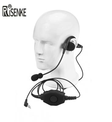 China RISENKE TH2 Tactical Neck Band Headset Ear One Side Heavy Duty Headset MIC For Two Way Radio for sale