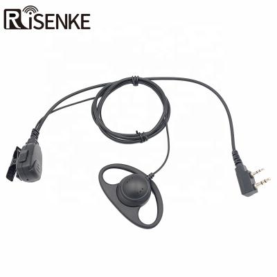 China EH34 2 Wire MIC D Loop Walkie Talkie Headset Headset Earphone For kenwood for sale