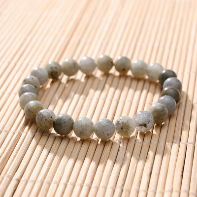 China TRENDDY Fashion Stone Couple Accessories Simple Natural Flashing Beaded Bracelet for sale