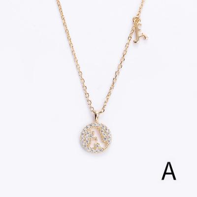 China Wholesale FASHIONABLE S925 Sterling Silver Gold Plated Letter Shape Silver Hollow Letter Pendant Necklace for sale