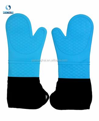 China Solids Non Fat Baking Silicone Heat Resistant Oven Gloves For Silicone Oven Cooking And Baking Mitt for sale