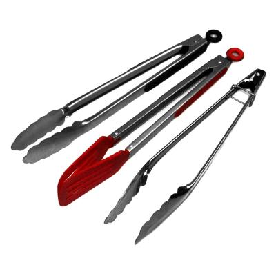 China Easily Cleaned High Quality Adjustable Stainless Steel BBQ Tongs Ice Tongs Bread Toog for sale