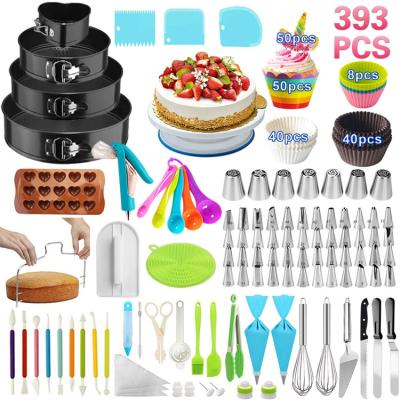 China Viable Custom High Quality Fondant Cake Baking Tool Kit With Silicone Cupcake Mold for sale