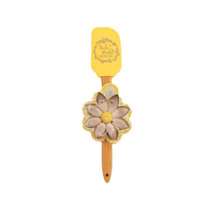 China Viable Spring Easter Collection Flower Cookie Mold and Combo Silicone Spatula for sale