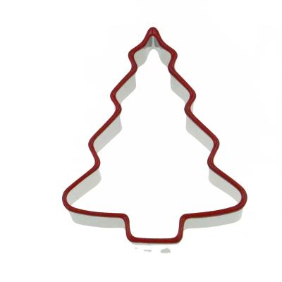 China Sustainable Custom Stainless Steel And Silicone Christmas Tree Cookie Cutter for sale