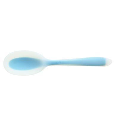 China Viable Colorful Silicone Soup Spoon Yogurt Scoop for sale