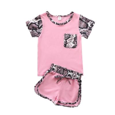 China Casual Clothing Set Kids Sports Suit 2pcs/set Girls and Boys T-shirt Shorts Quick Dry Clothes Set Summer Kids Clothes for sale