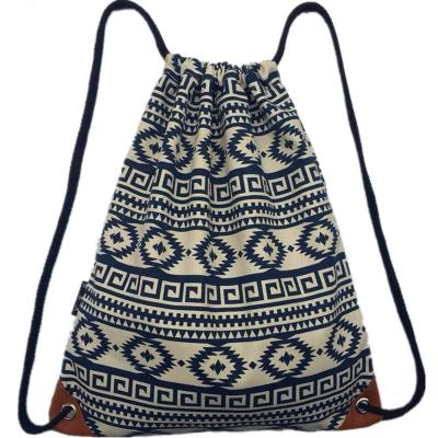 China To Receive Customized Logo Cotton Canvas Cotton Pocket Single Double Drawstring Bag One Double, Drawstring Bag Custom Size for sale