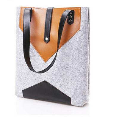 China Wholesale Daily Life Robo Custom Felt Bag Business Handbag Women Laptop Handbags High Quality Felt Bag for sale