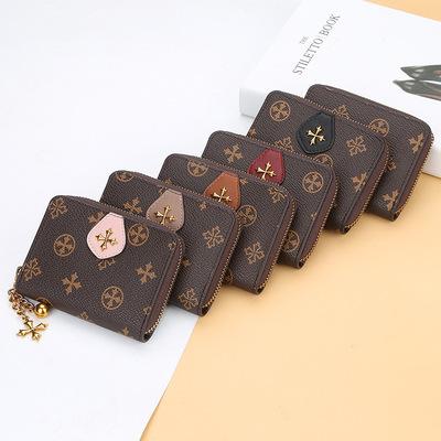 China Waterproof Robo Accept New Ladies Multi-Position Organ Card Holder Bag Short Model Zipper Wallet Korean Custom Old Zero Wallet For Women for sale