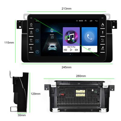 China Android 9.1Car Stereo GPS Player 8' Touch Screen GPS Navigation WIFI Audio Player For BMW E46 for sale