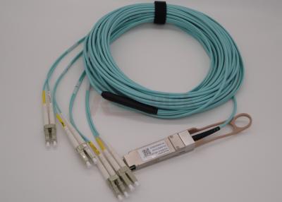 中国 ブレイクアウト 8LC のピグテールが付いている 40Gb/s SR4 QSFP+ の光学トランシーバー 販売のため