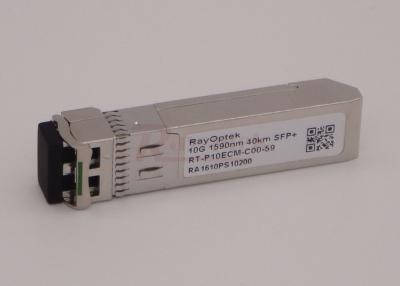 China Erreichen Sie 40km 1590nm 10G SFP+ Transceiver-Doppelfaser CWDM ER zu verkaufen