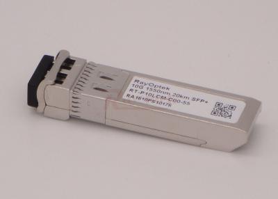 중국 싱글모드 10G CWDM 섬유 송수신기 1550nm SFP+ 10KM CWDM 판매용