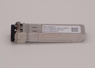 China WDM SFP+ CWDM Optical Transceiver ZR 80km 1350nm 10GBase FX SM for sale