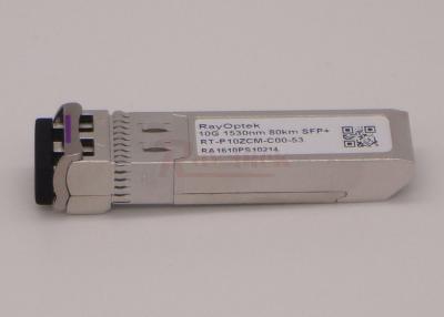 중국 9.95Gb/s SFP+ CWDM 눈 송수신기 이중 섬유 LC 80KM 범위 판매용