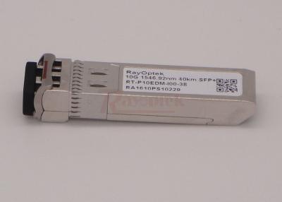 中国 1546.92nm ER モジュールと電気通信視覚 DWDM SFP+ 40KM 10G LC SFP 販売のため