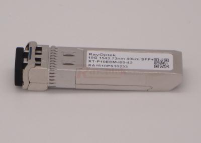 Китай Промышленный дуплекс LC модуля 1543.73nm 40KM 10G SFP+ DWDM оптический продается