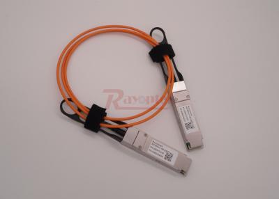 China QSFP ao cabo da fibra de QSFP 40G 3 medidores, cabo ótico de 56G QSFP+ AOC à venda