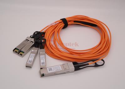 China QSFP 40G AOC Breakout Fiber Optica Cable for sale