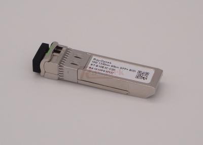 China SFP-10G BIDI-Vezelmodule, 10G SFP+ Zendontvanger Tx 1330nm Enige LC 60km DDM Te koop