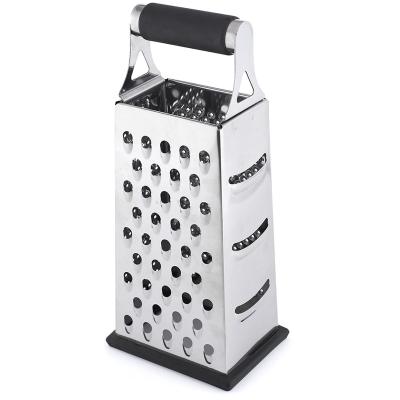 China High Quality Professional Viable Box Grater Cutter Stainless Steel Coconut Vegetable Grater Cheese Grater for sale