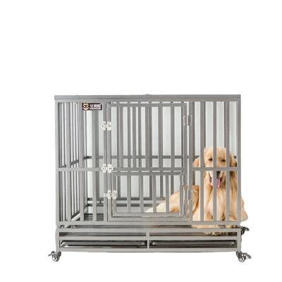 China Breathable OEM For Sale Solid Dog Cage Stainless Steel Dog Crate for sale